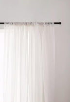 Ivory Rod Pocket Sheer Curtain