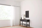 White Kacha Sheer Curtain