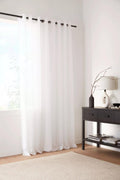 White Kacha Sheer Curtain