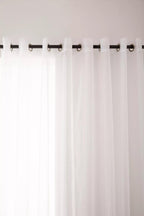 White Kacha Sheer Curtain