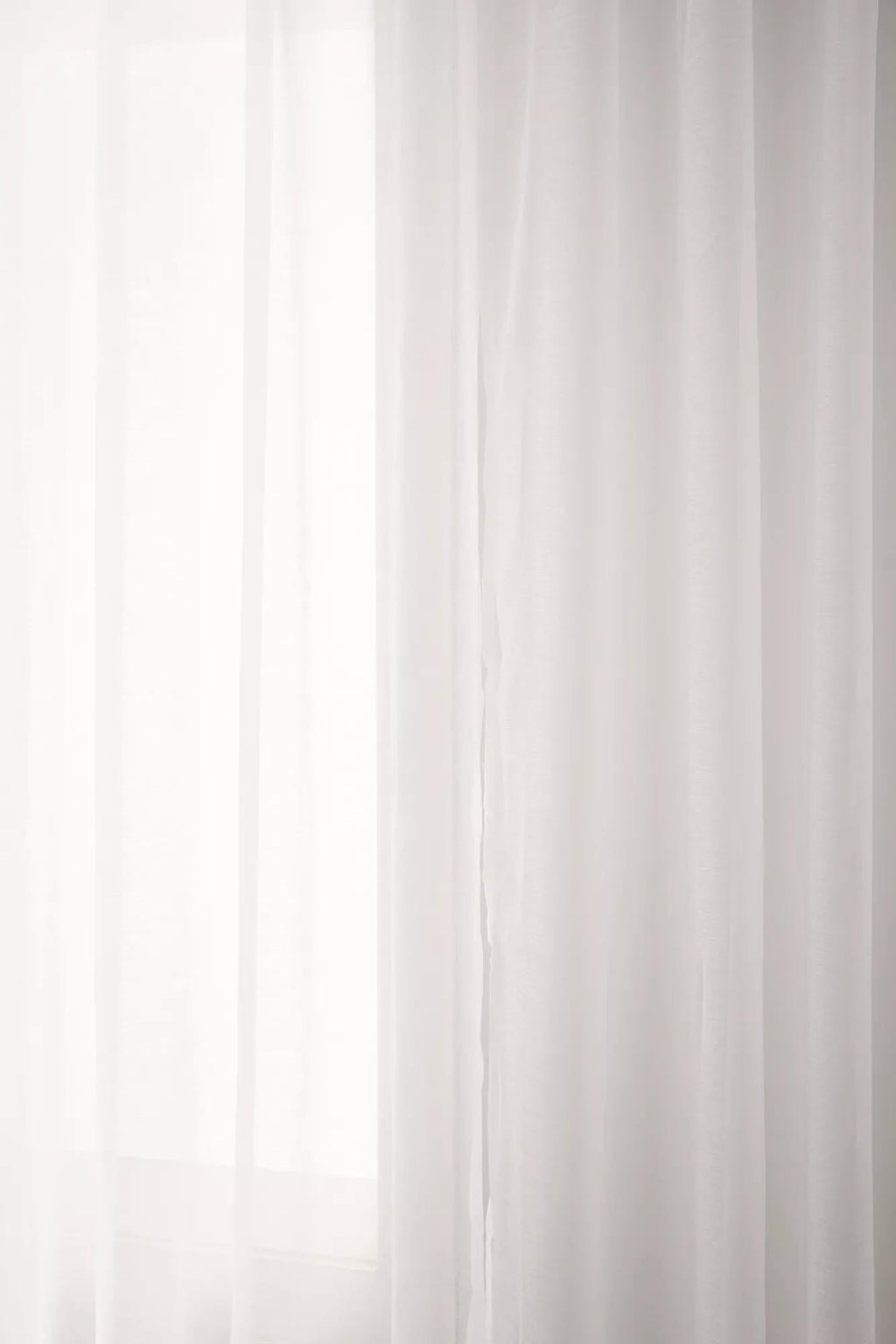 White Kacha Sheer Curtain