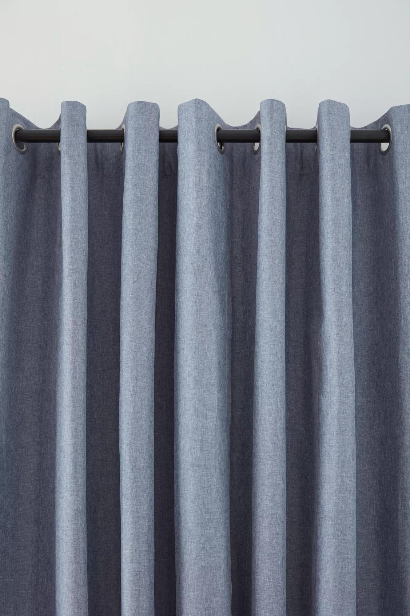 Beige Chambray Blackout Curtain