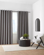 Charcoal Chambray Blackout Curtain
