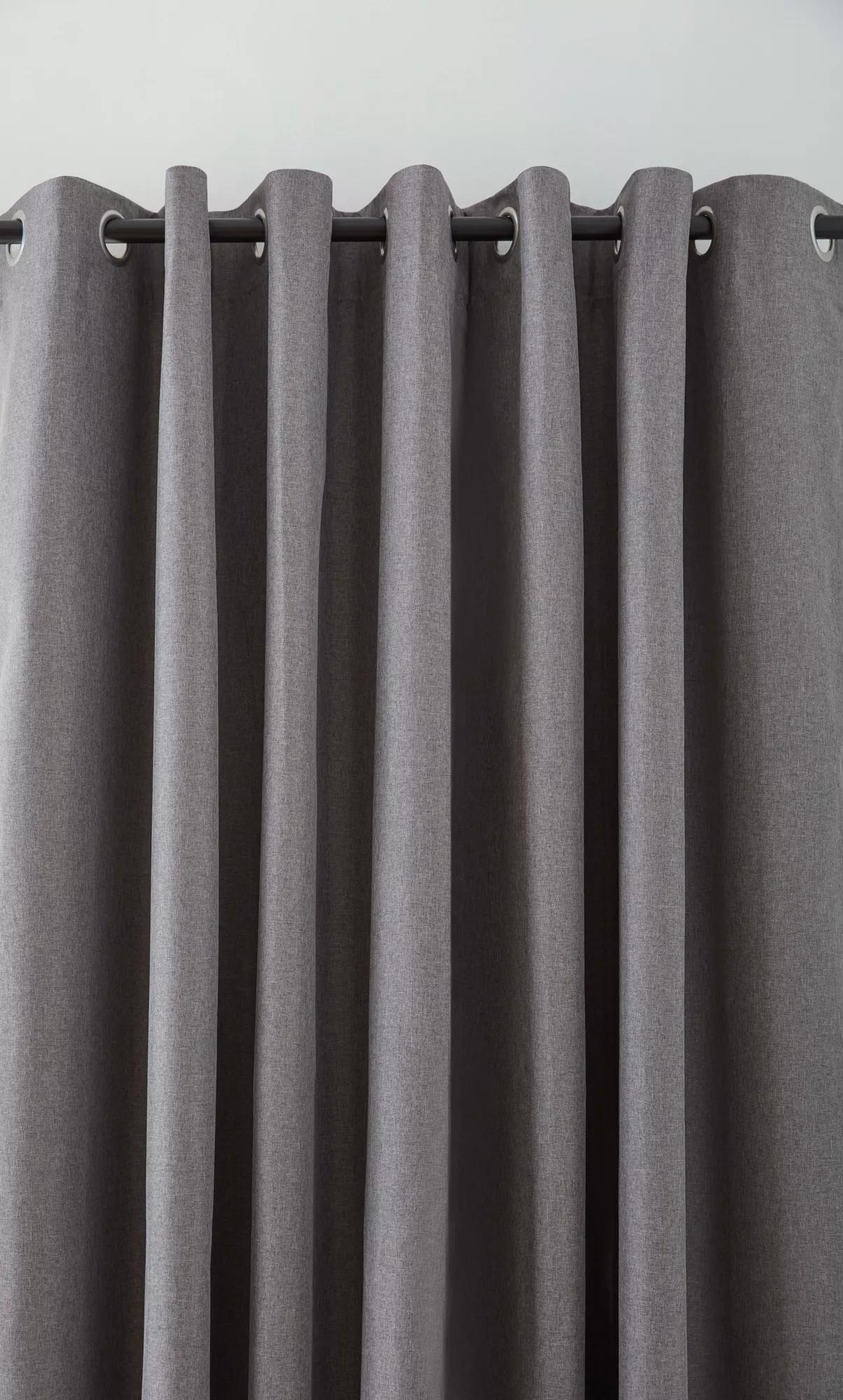 Charcoal Chambray Blackout Curtain