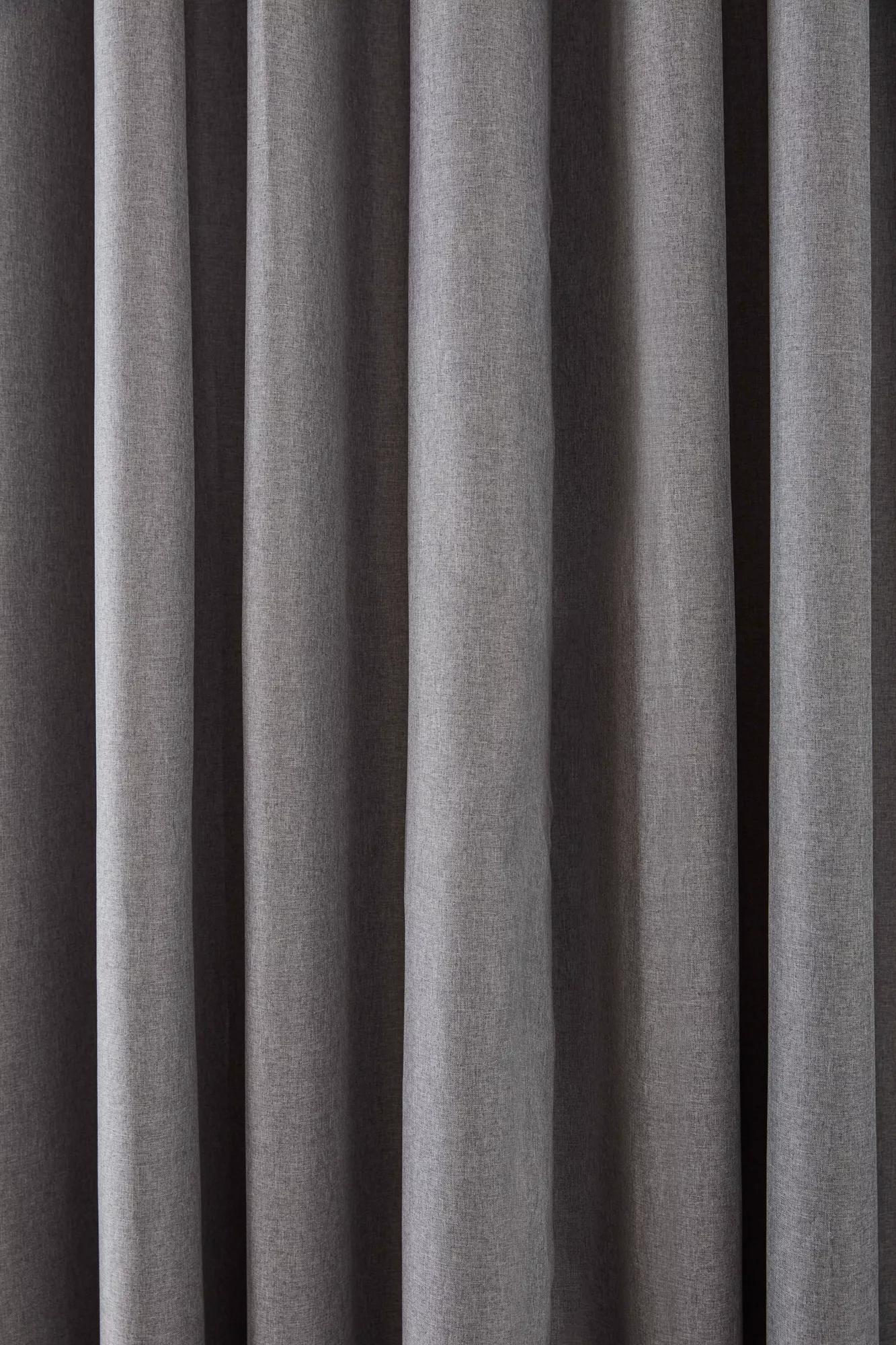 Charcoal Chambray Blackout Curtain