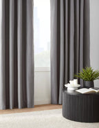 Charcoal Chambray Blackout Curtain