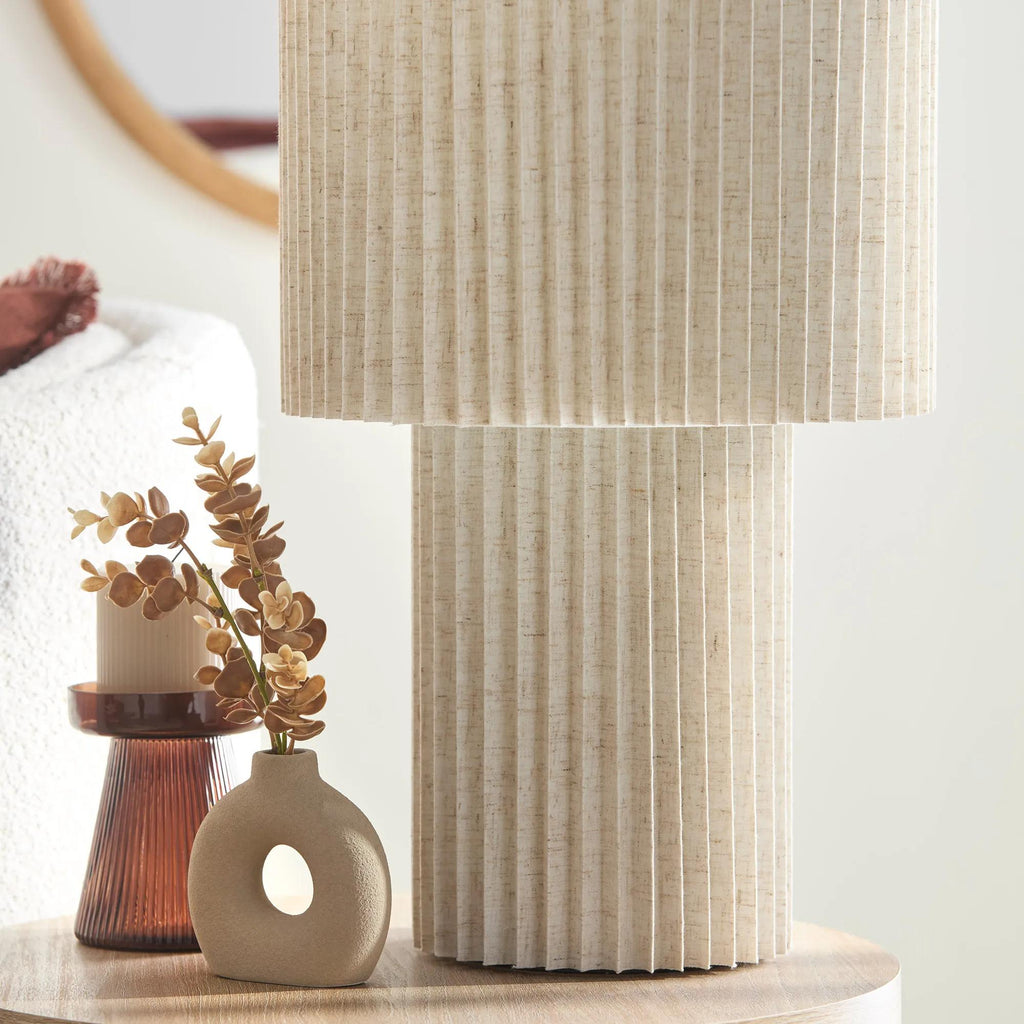 Fold Linen Table Lamp