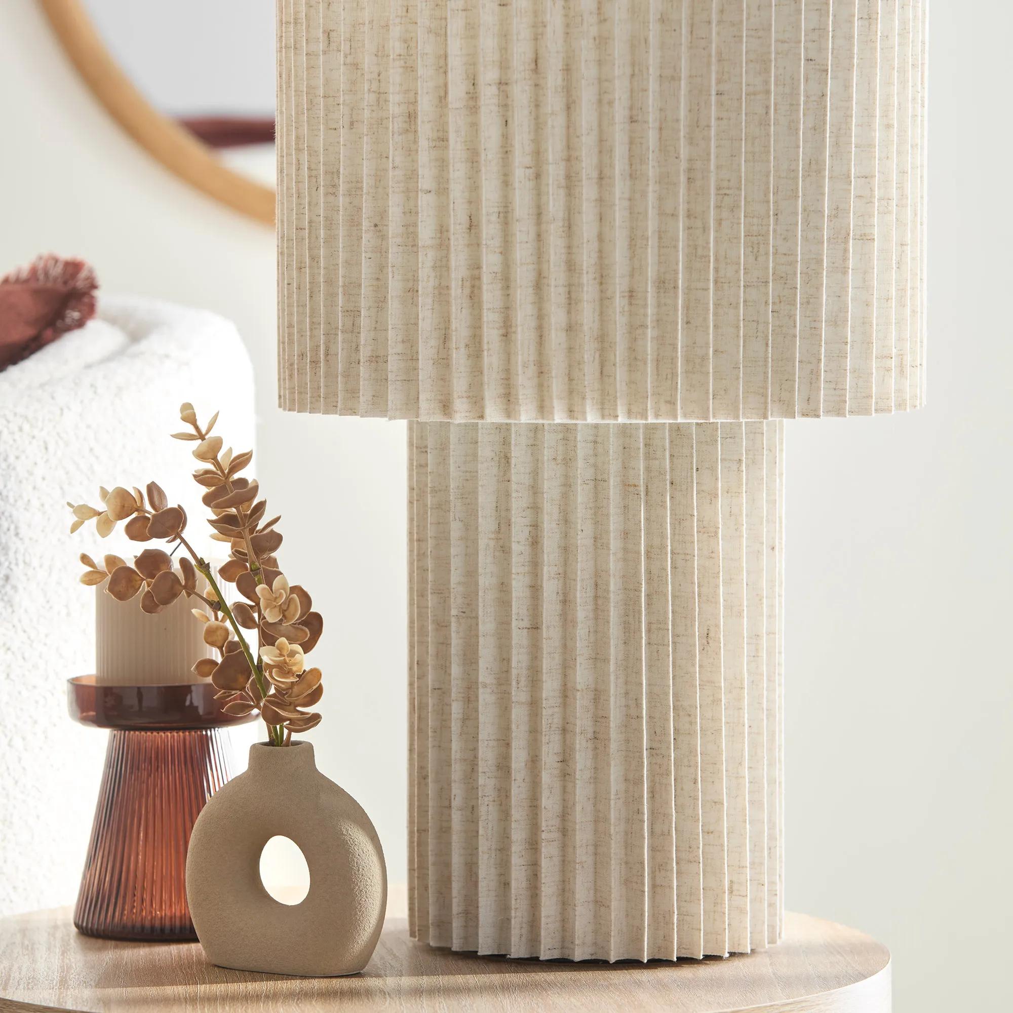 Fold Linen Table Lamp