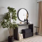 Black Hourglass Bubble Vase