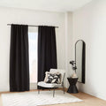 Black Ortega Blackout Back-Tab Curtain