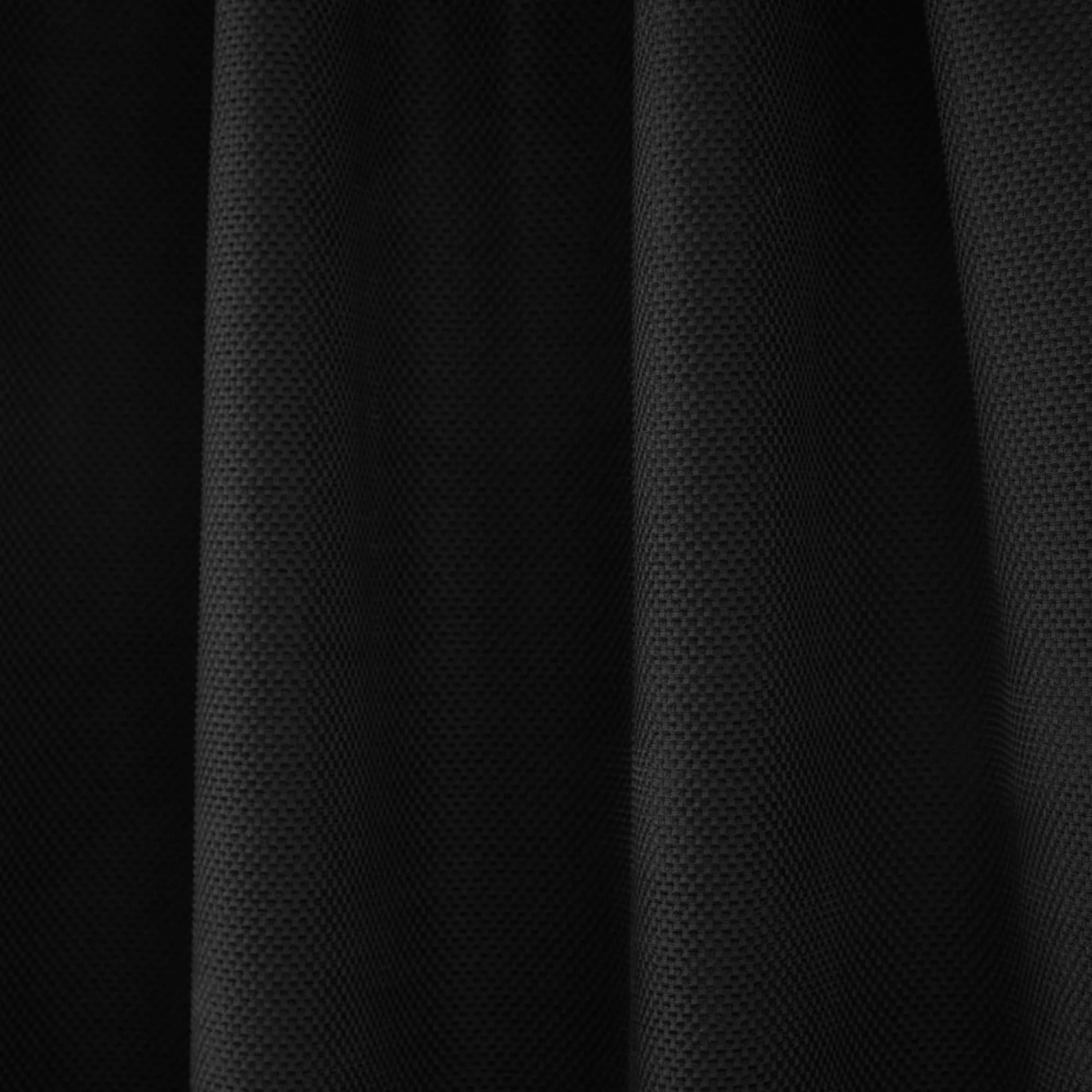 Black Ortega Blackout Back-Tab Curtain