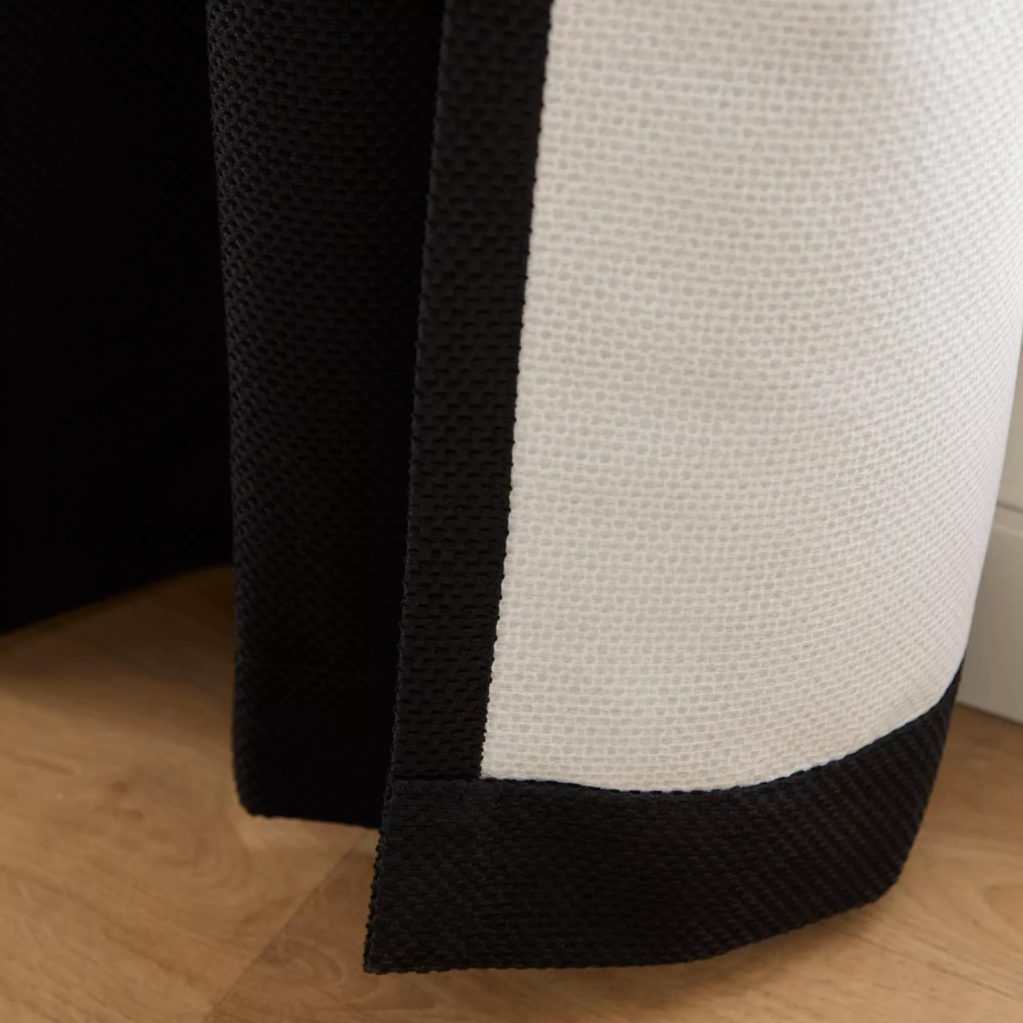 Black Ortega Blackout Back-Tab Curtain