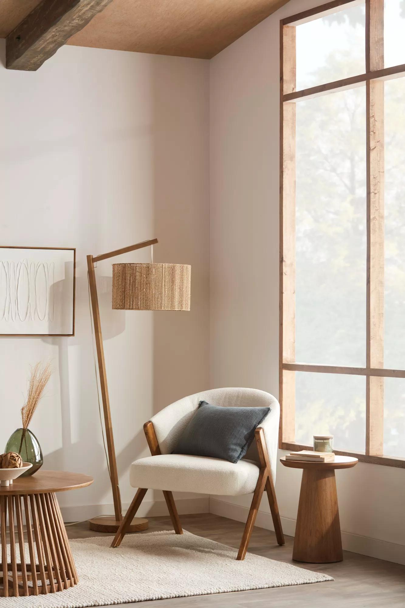 Mango Wood Hourglass Side Table