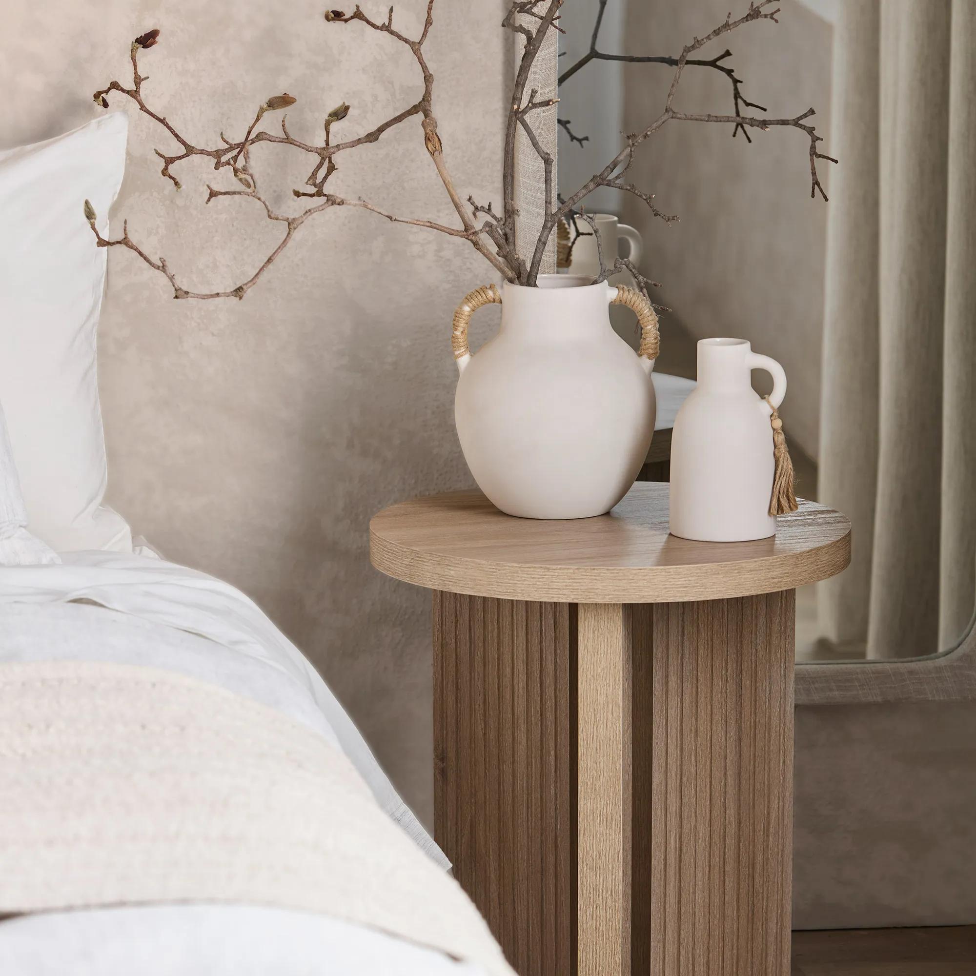 Ceramic Table Vase with Rope on Handles