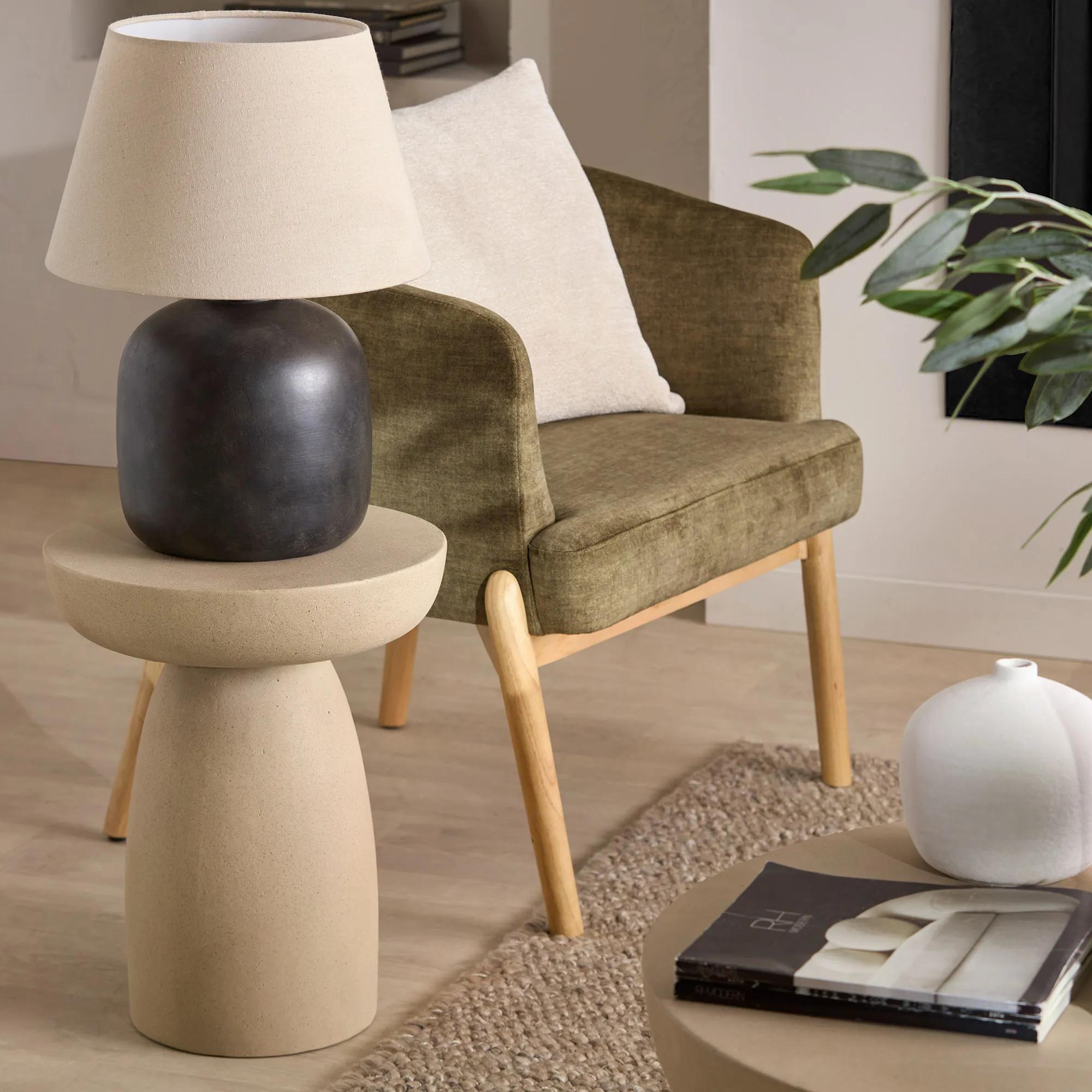 Concrete Effect Side Table