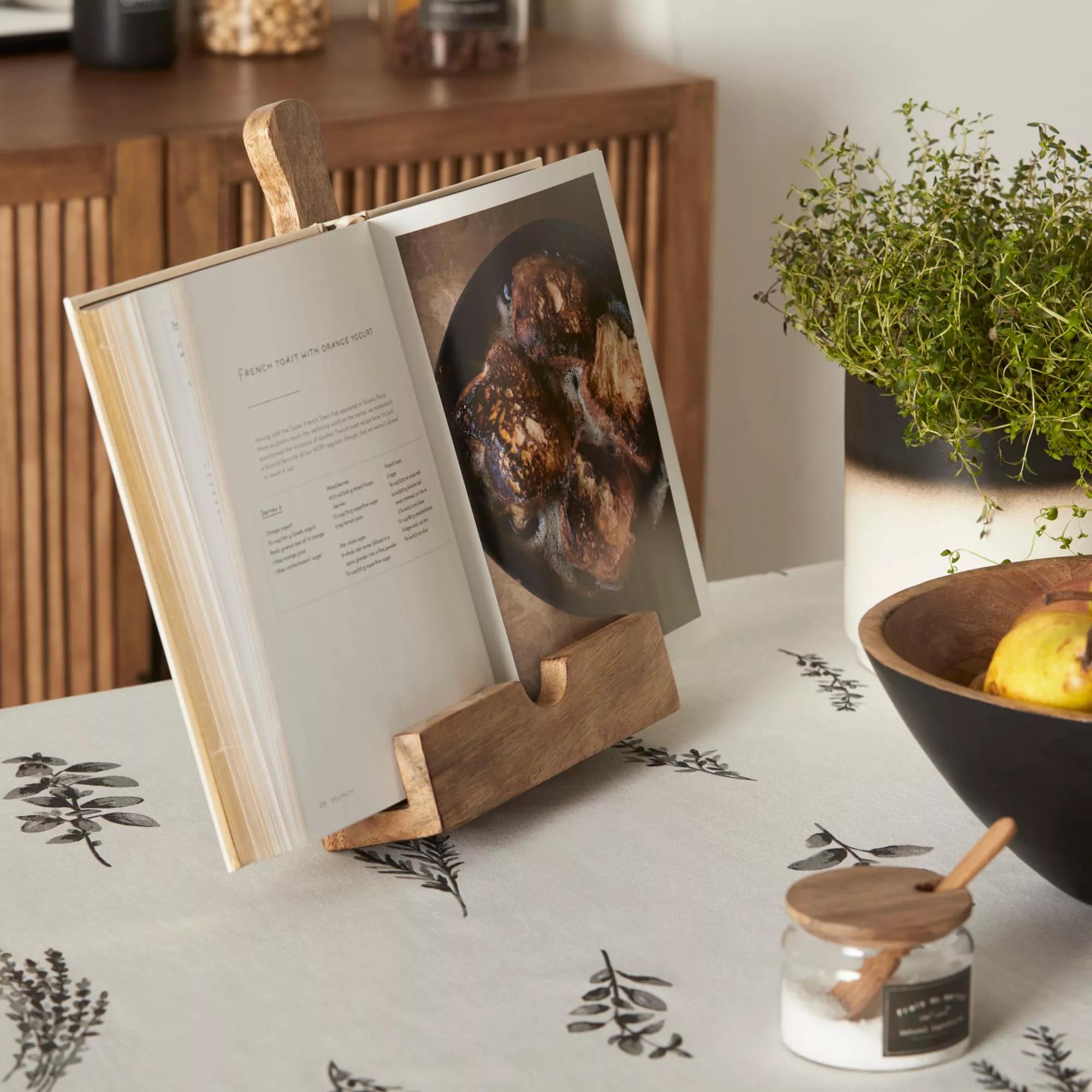 Wooden Recipe Book Holder