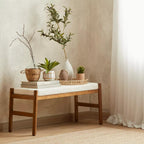 Natural Round Woven Tray