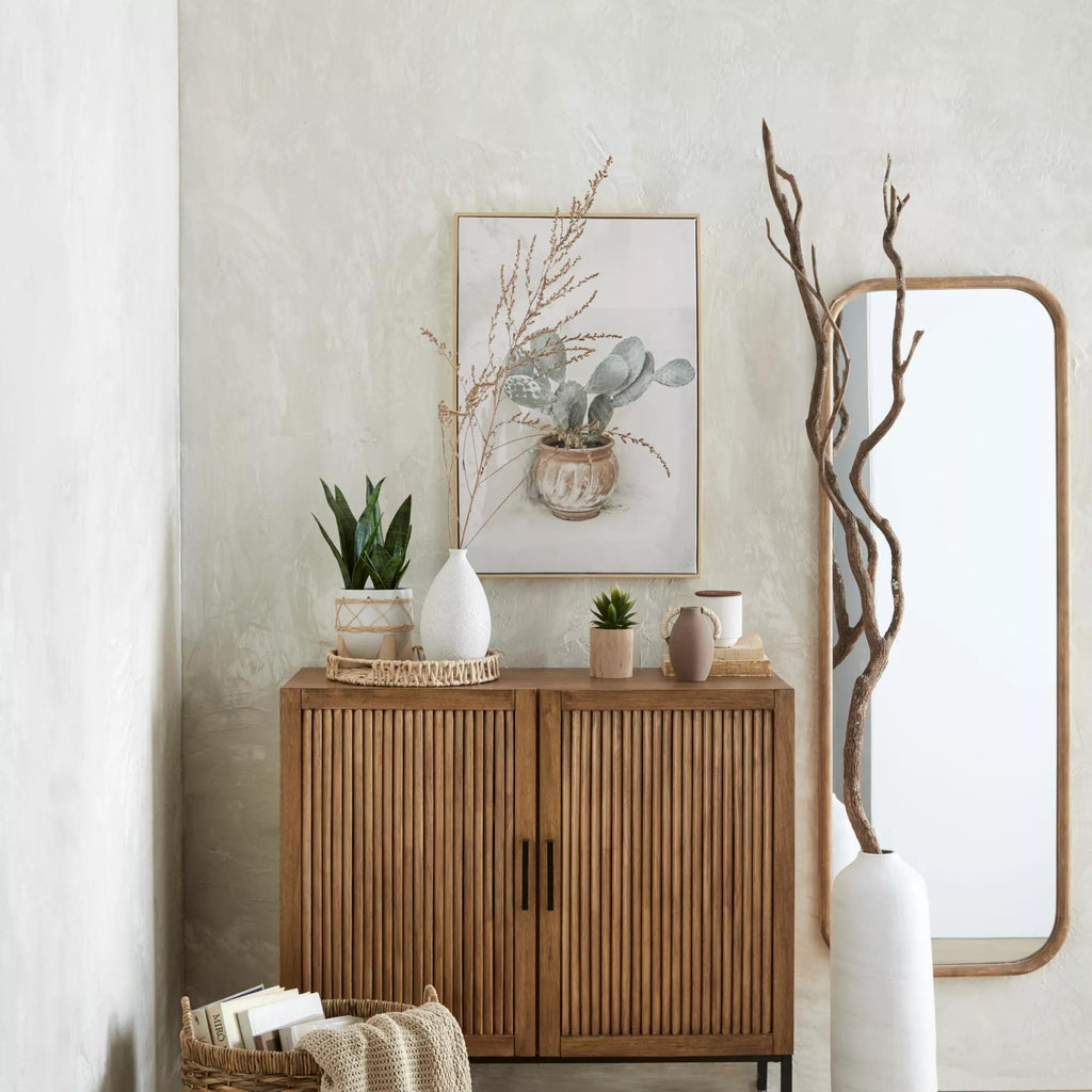 Natural Fiber Oval Storage Basket