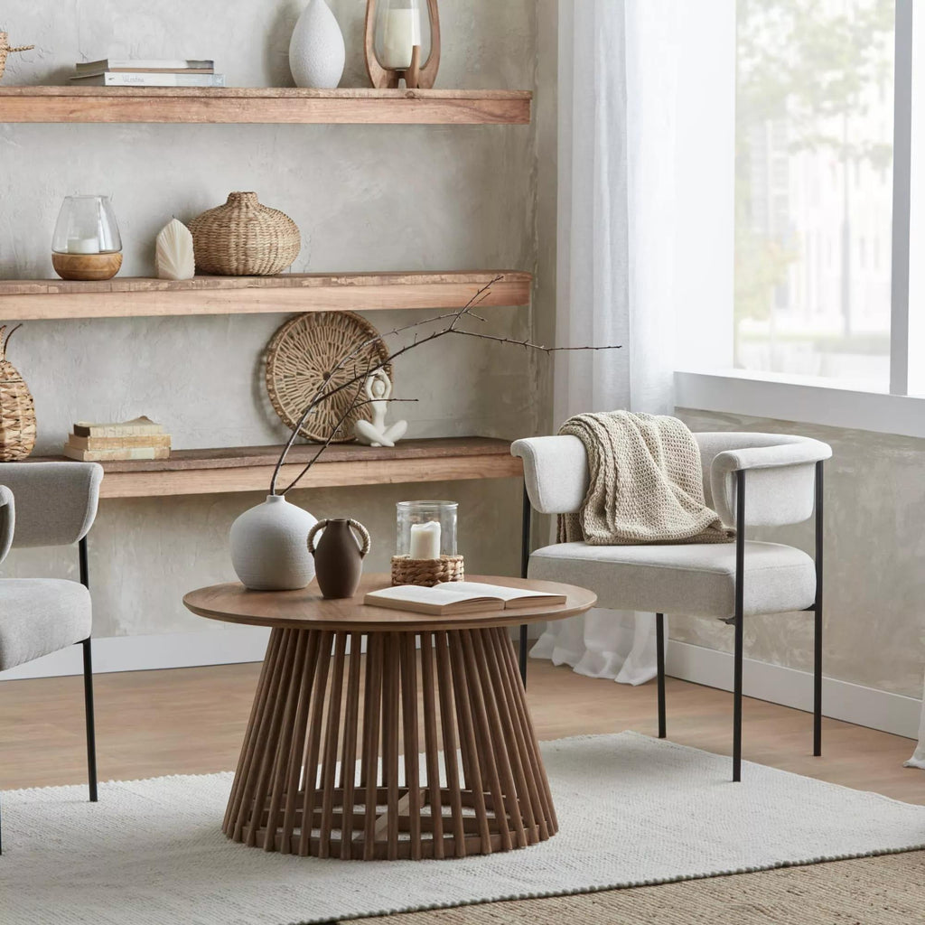 Glass and Wood Candle Holder