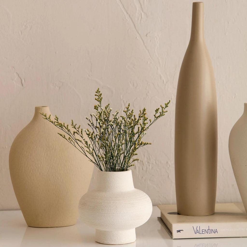 Curved Ceramic Table Vase
