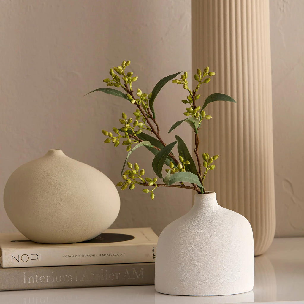 White Ceramic Table Vase