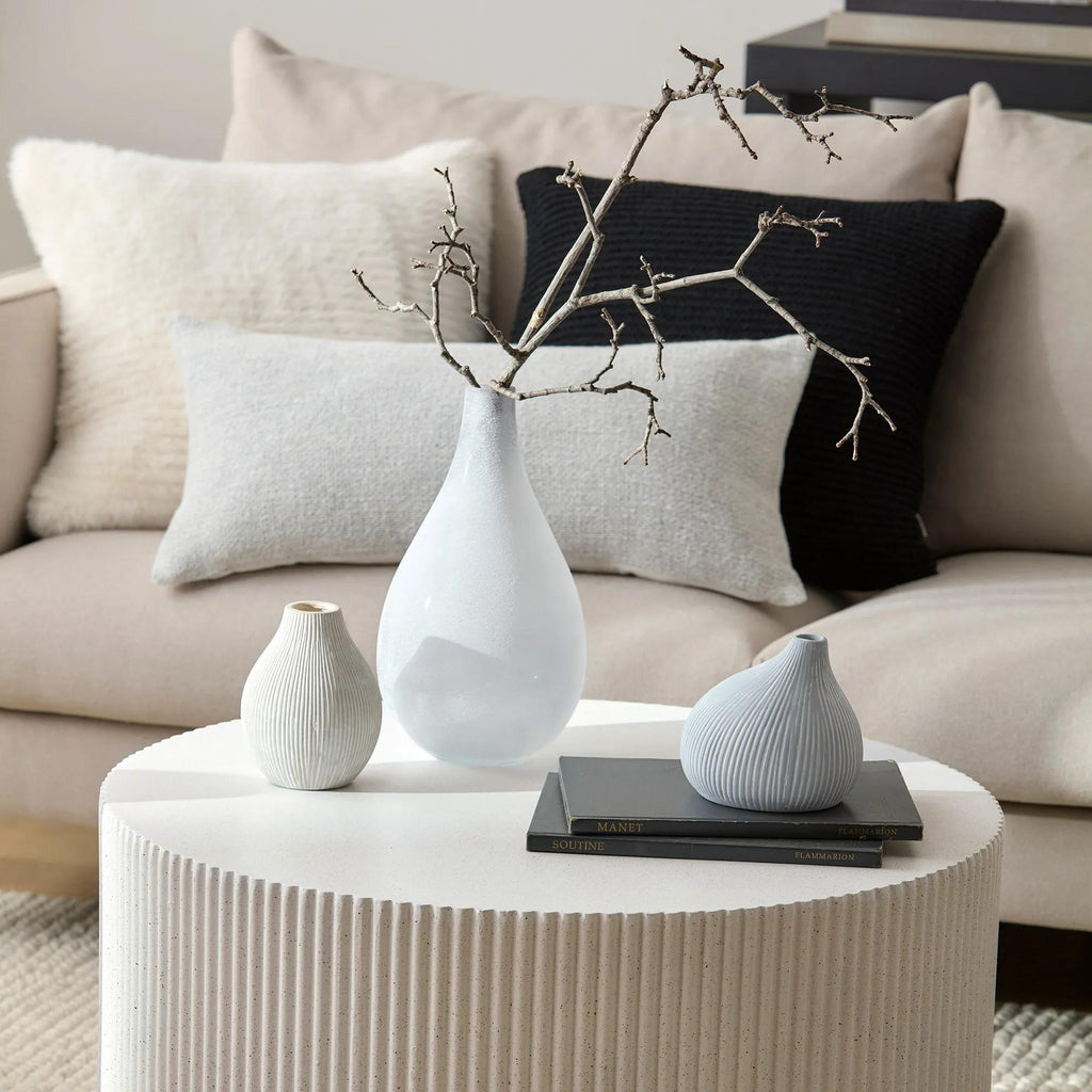 Frosted Glass Table Vase