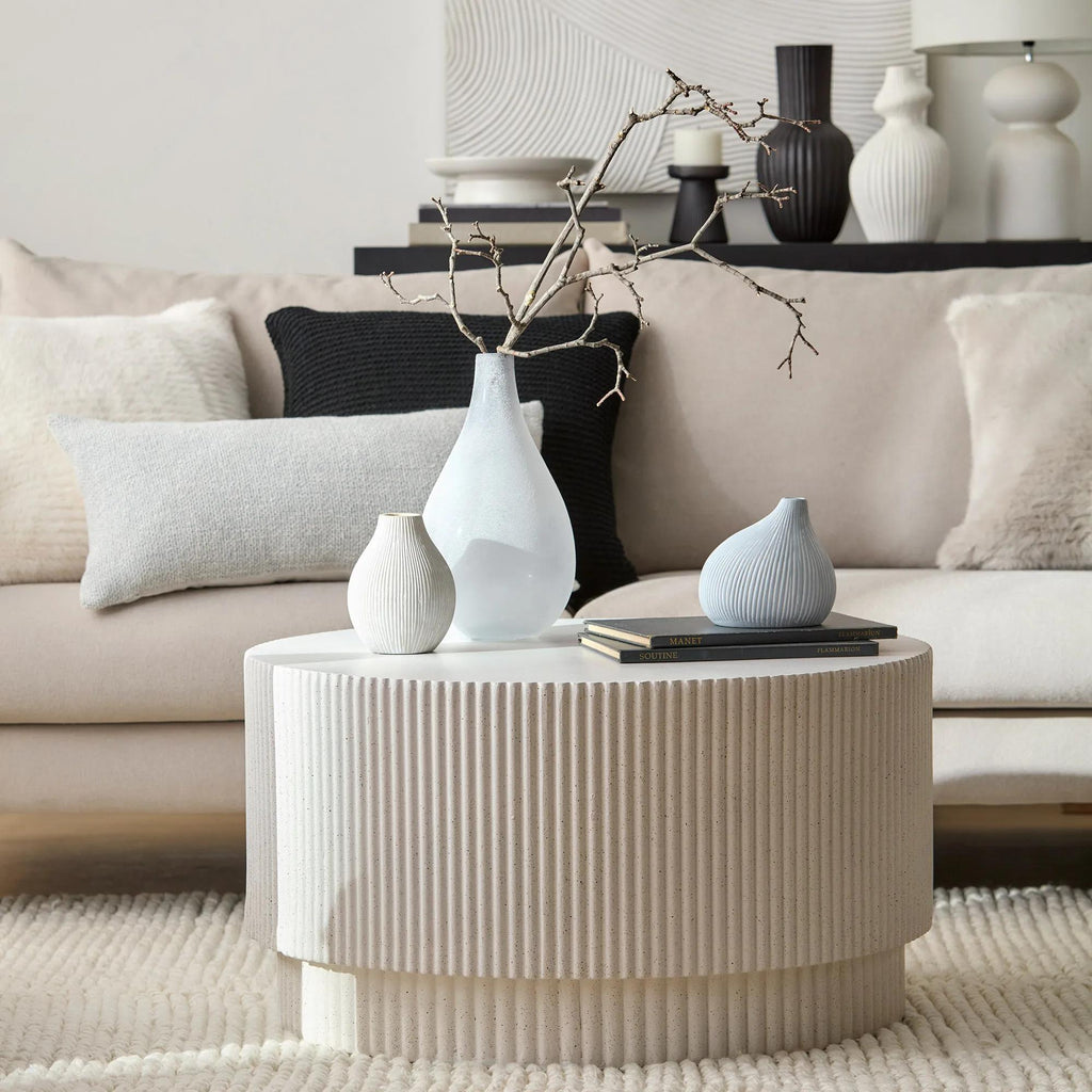 Frosted Glass Table Vase