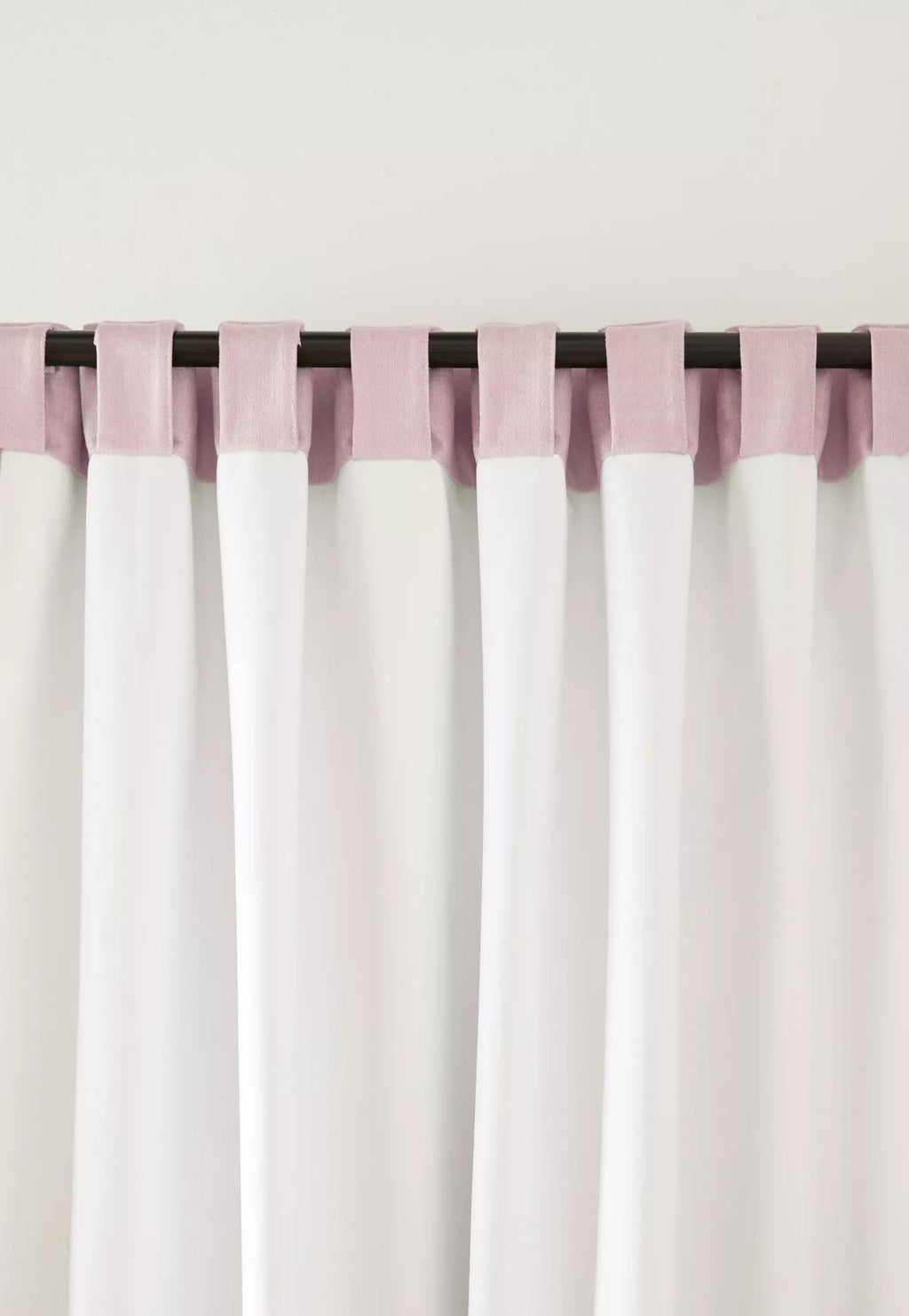 Pink Taha Rod Pocket Back Tab Blackout Curtain