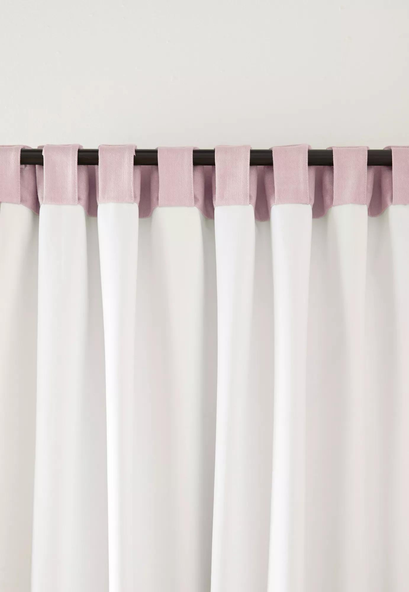 Pink Taha Rod Pocket Back Tab Blackout Curtain