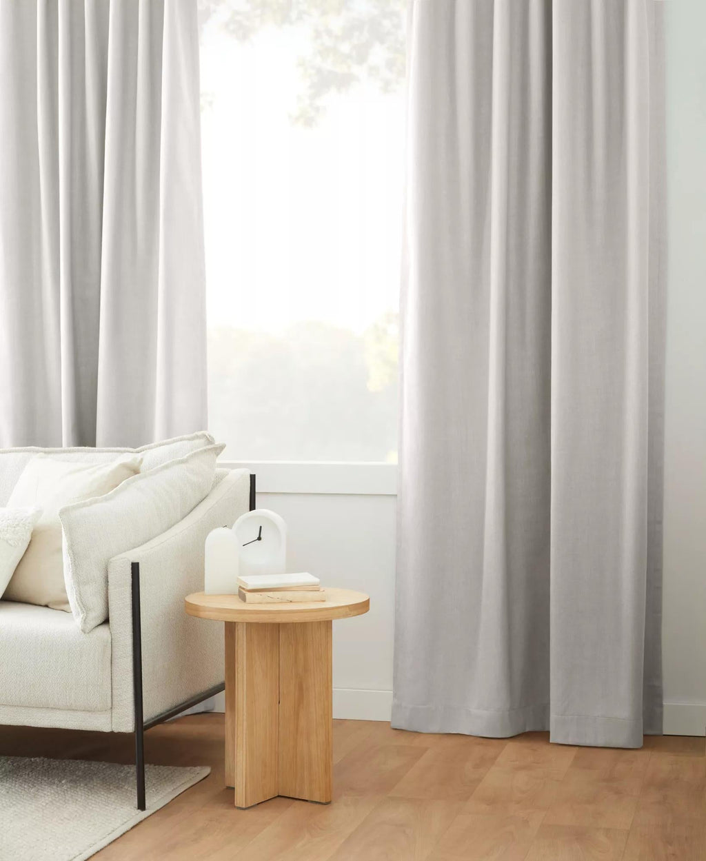 Off White Taha Rod Pocket Back Tab Blackout Curtain