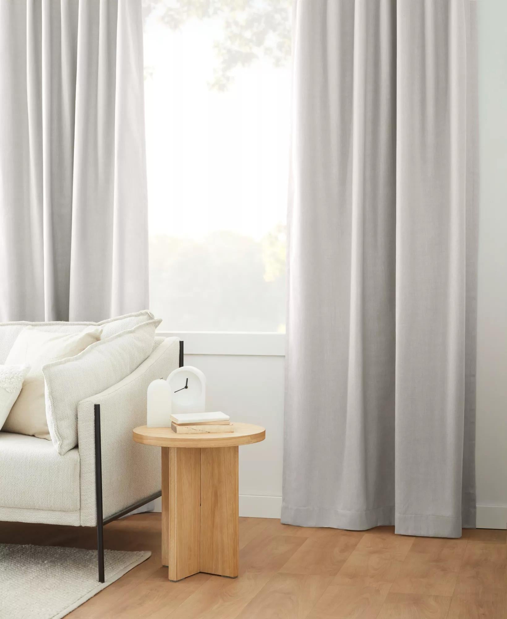 Off White Taha Rod Pocket Back Tab Blackout Curtain