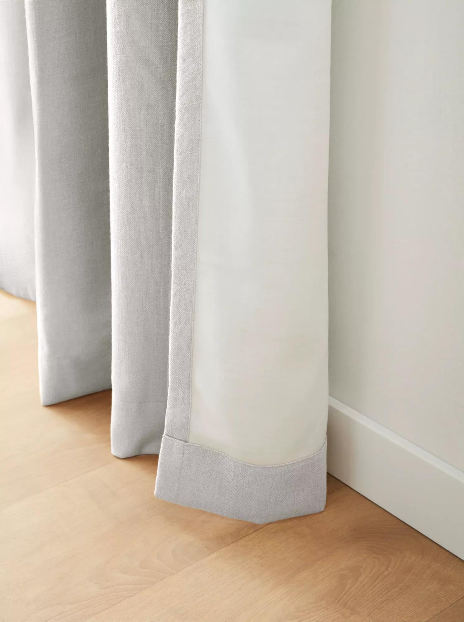 Off White Taha Rod Pocket Back Tab Blackout Curtain