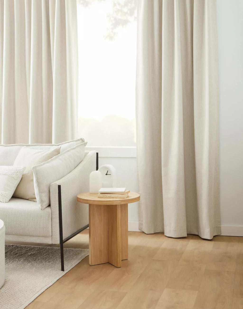 Beige Taha Rod Pocket Back Tab Blackout Curtain