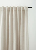 Beige Taha Rod Pocket Back Tab Blackout Curtain