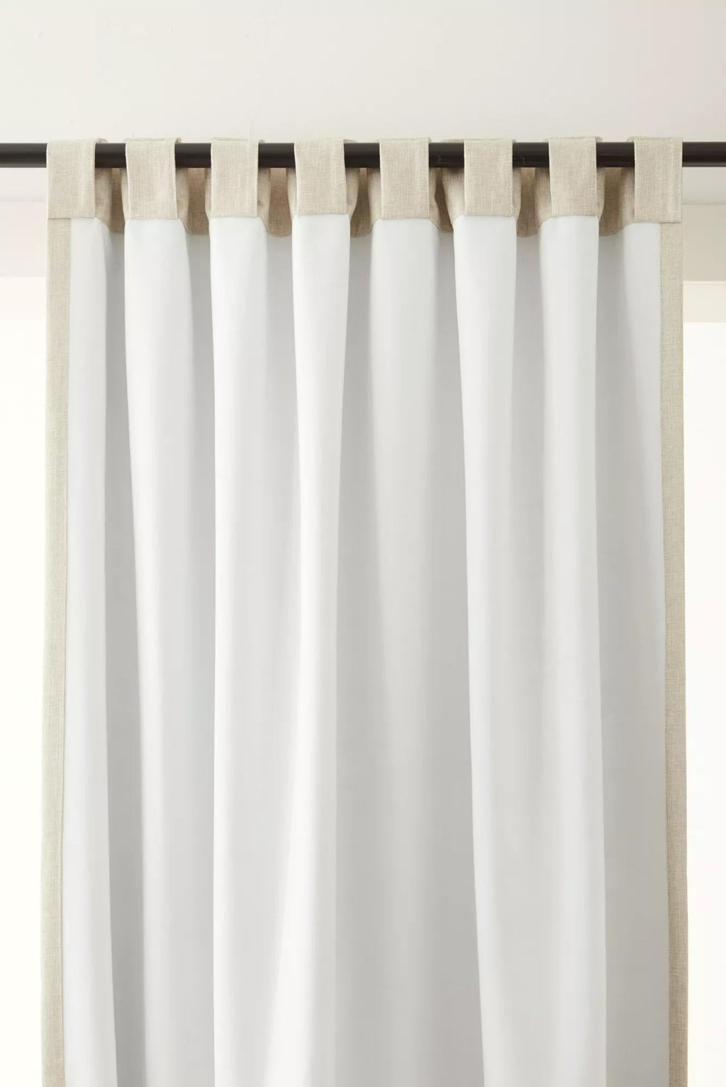 Beige Taha Rod Pocket Back Tab Blackout Curtain