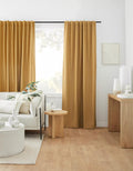 Ochre Taha Rod Pocket Back Tab Blackout Curtain