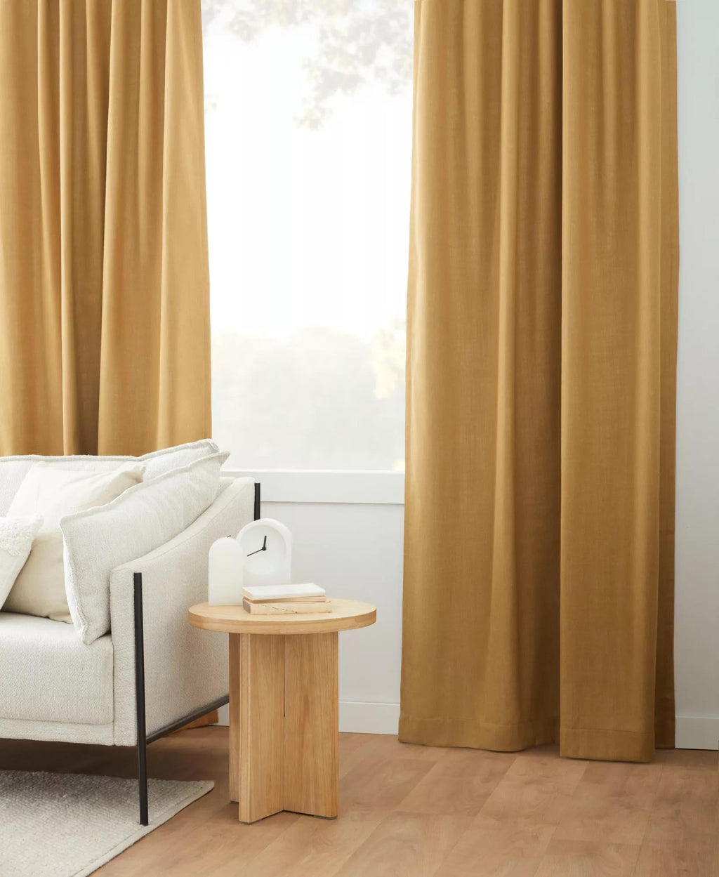 Ochre Taha Rod Pocket Back Tab Blackout Curtain