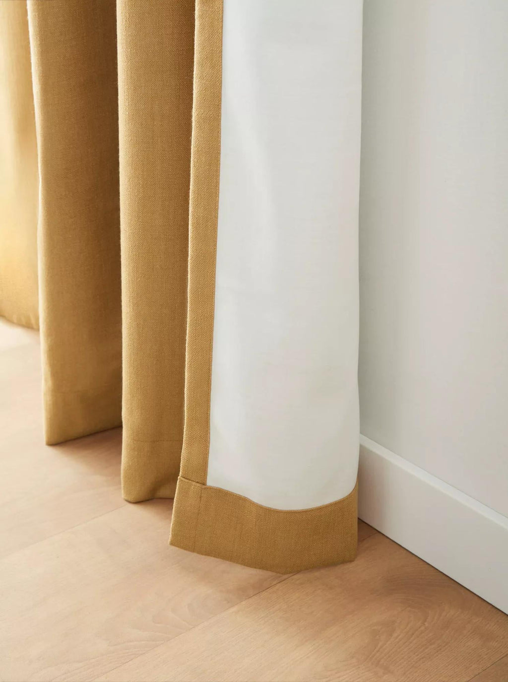 Ochre Taha Rod Pocket Back Tab Blackout Curtain