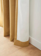 Ochre Taha Rod Pocket Back Tab Blackout Curtain