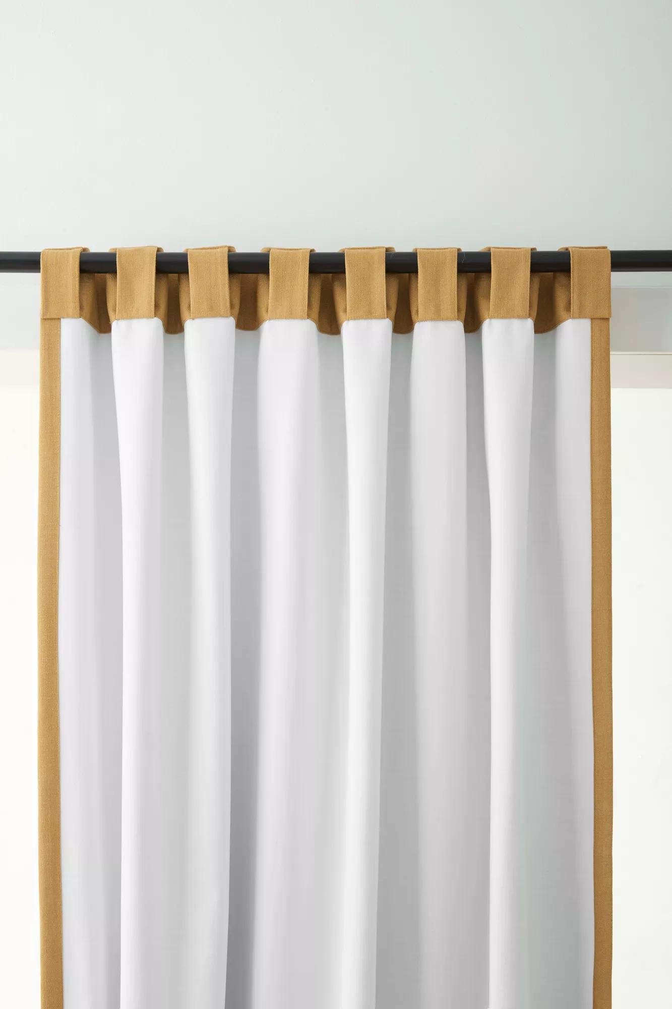 Ochre Taha Rod Pocket Back Tab Blackout Curtain