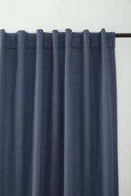 Indigo Taha Rod Pocket Back Tab Blackout Curtain