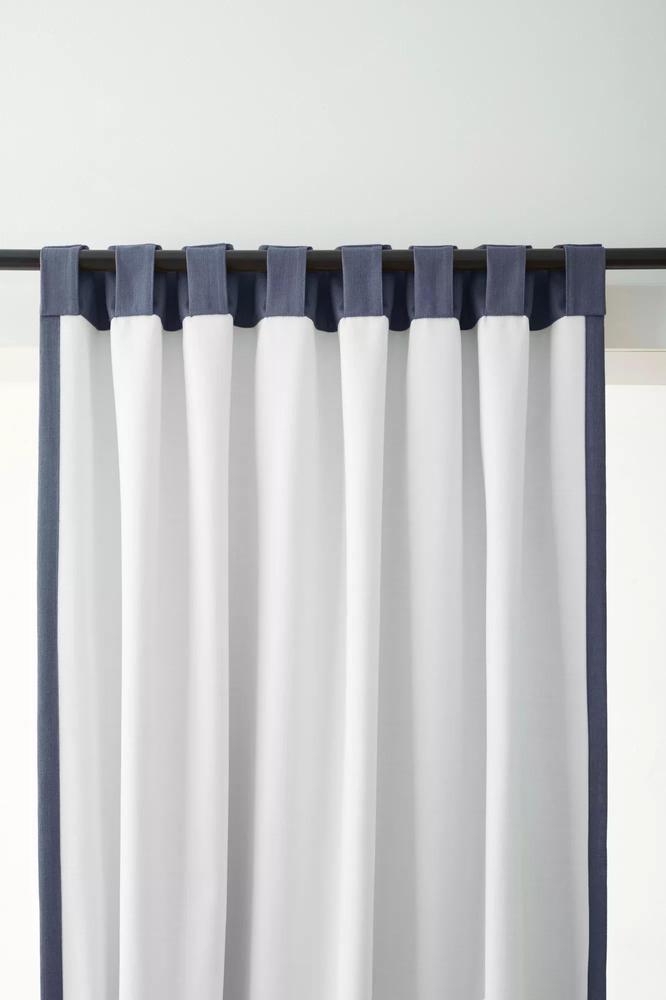 Indigo Taha Rod Pocket Back Tab Blackout Curtain