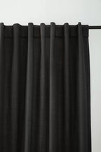 Black Taha Rod Pocket Back Tab Blackout Curtain