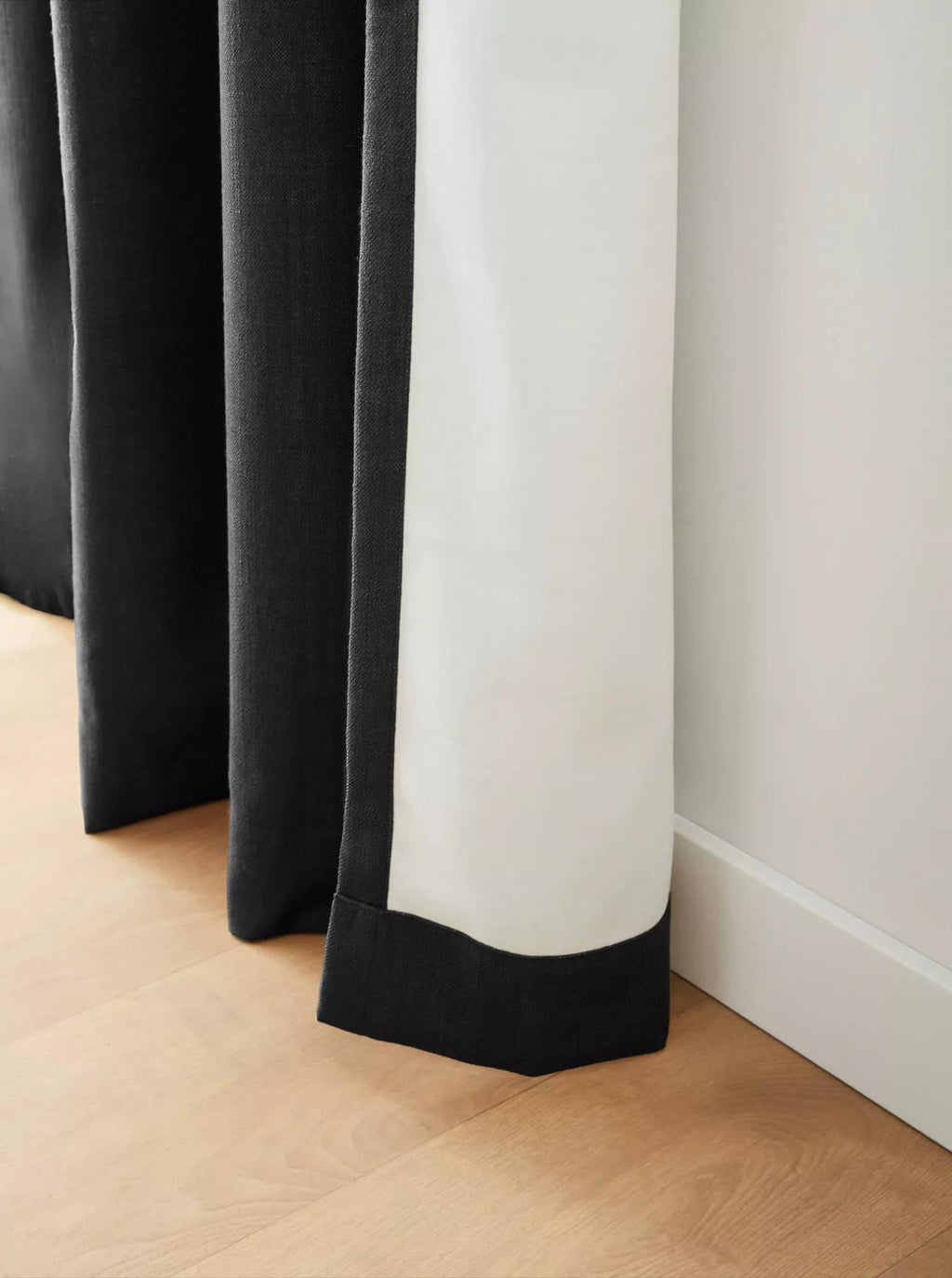 Black Taha Rod Pocket Back Tab Blackout Curtain