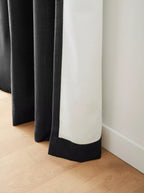 Black Taha Rod Pocket Back Tab Blackout Curtain