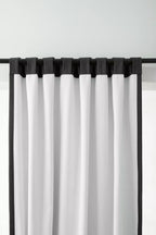 Black Taha Rod Pocket Back Tab Blackout Curtain