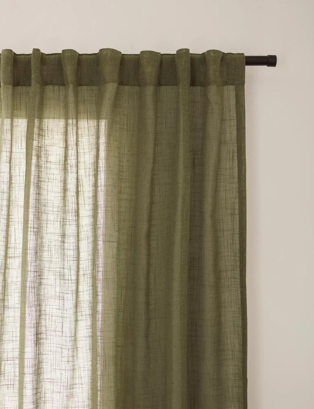 Taza Back-Tab/Rod-Pocket Curtain