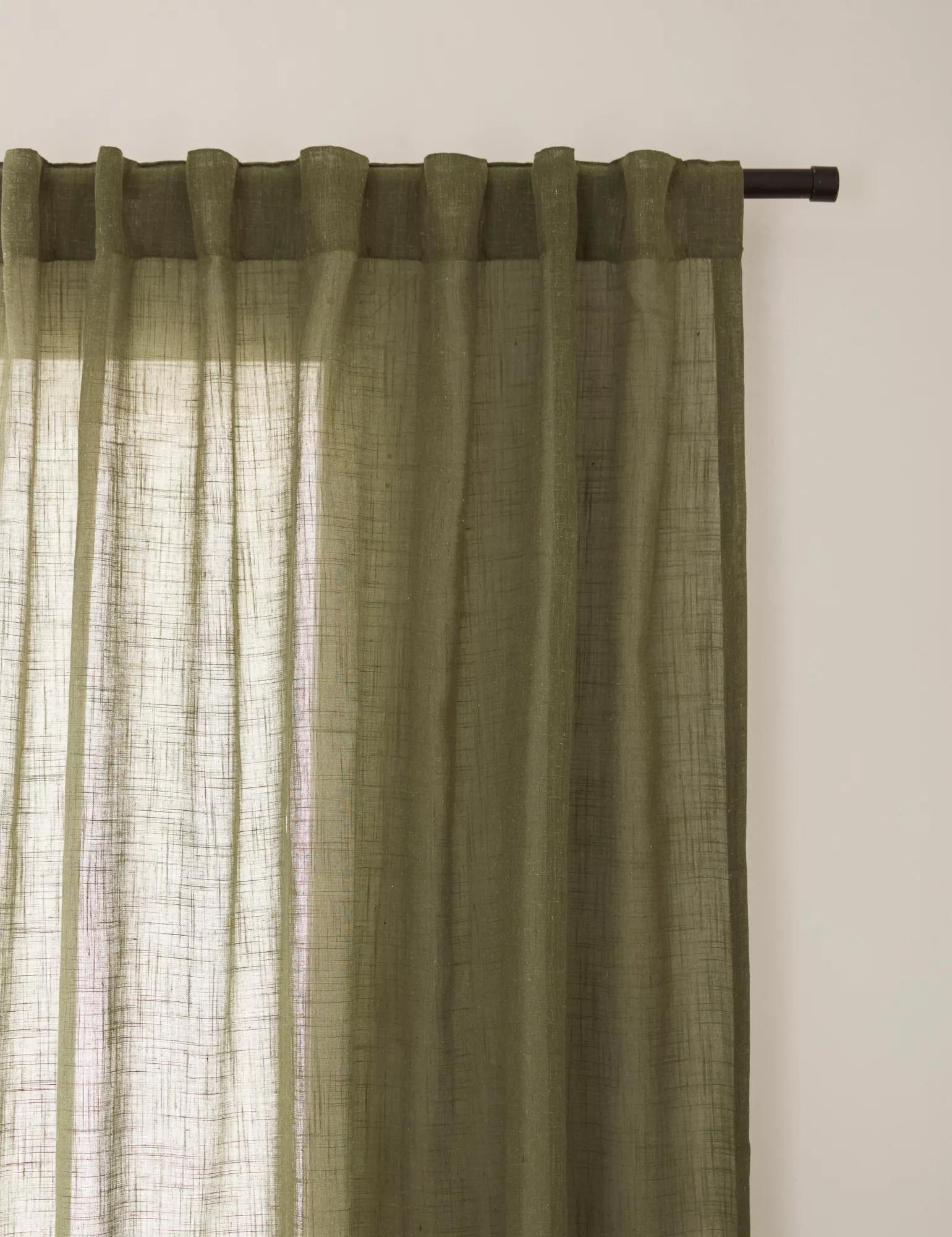 Taza Back-Tab/Rod-Pocket Curtain