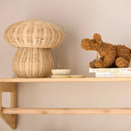 Rattan Mushroom Table Light