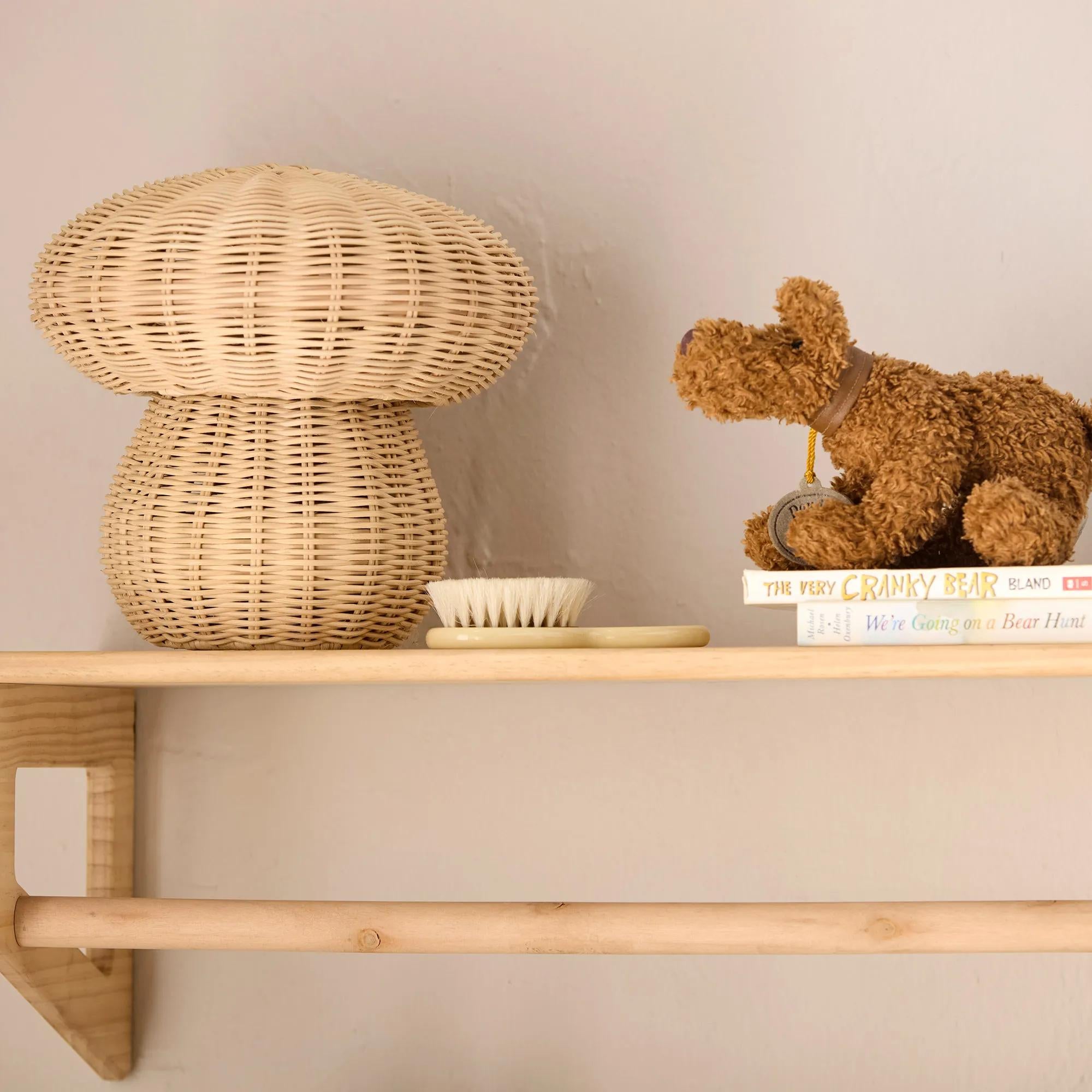 Rattan Mushroom Table Light